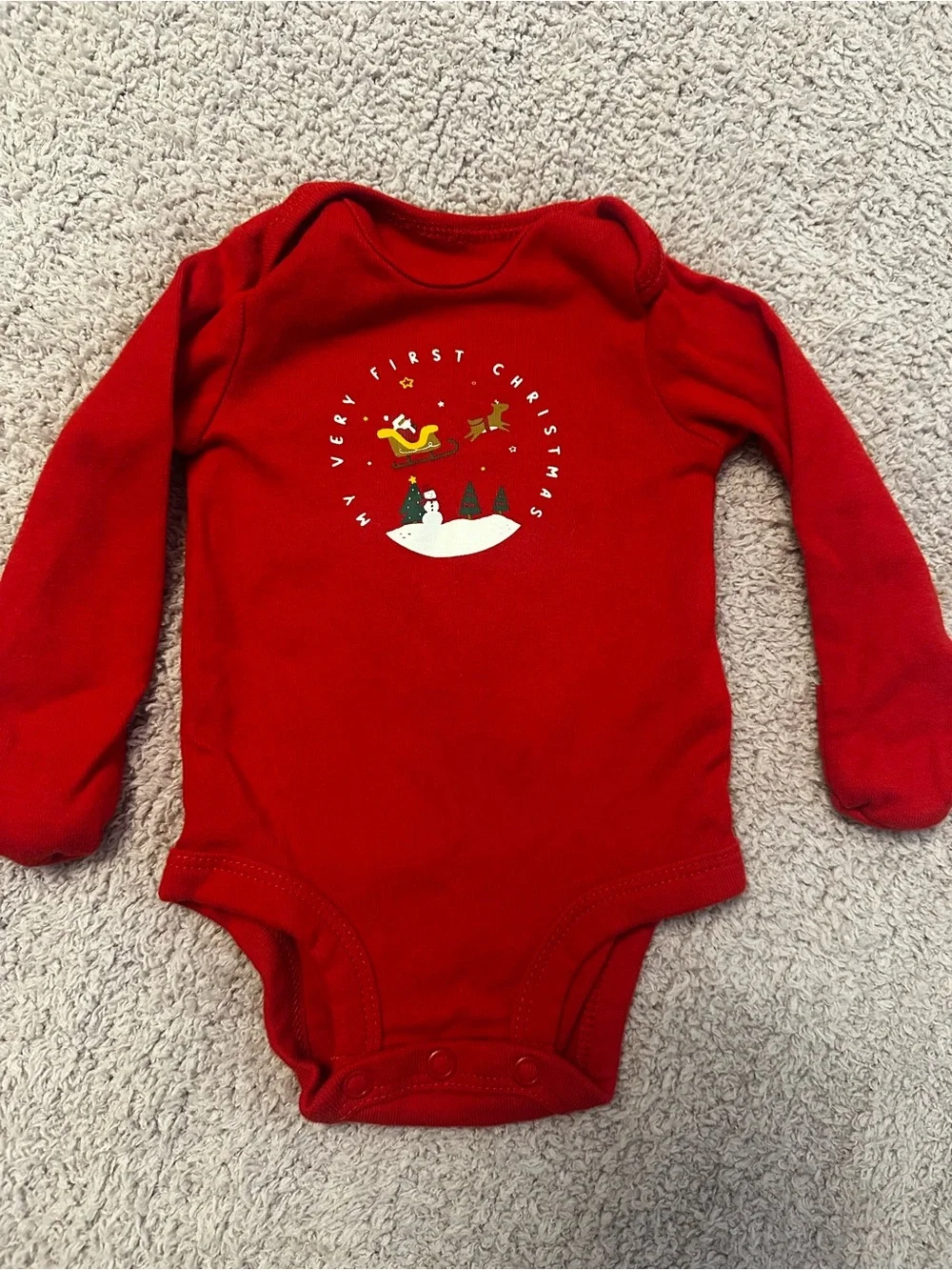 🎅 Carter’s Newborn My First Christmas Outfit ❤️ 2-Piece Set
